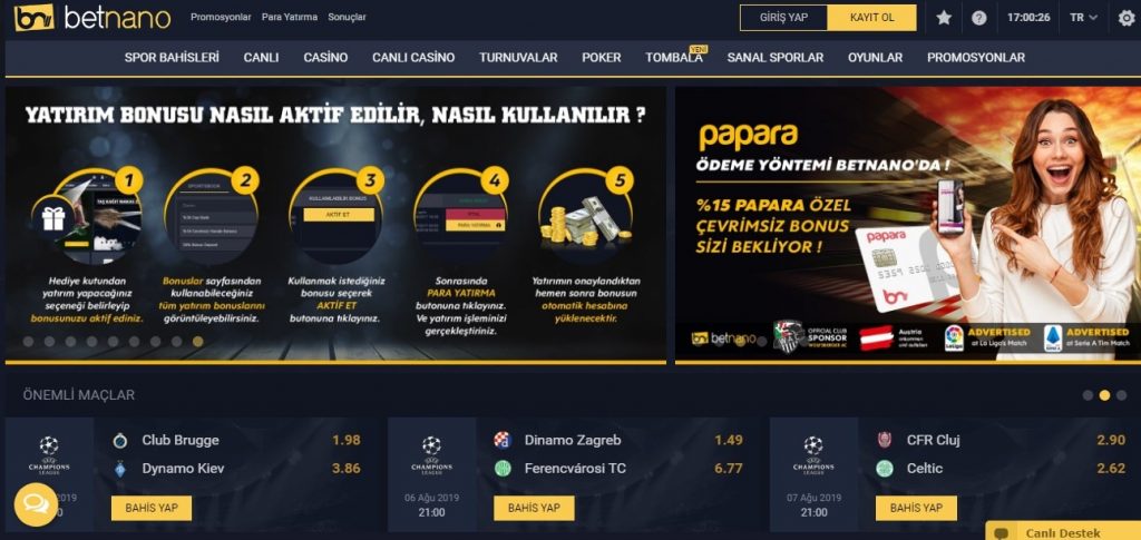 BETNANO GUNCEL ADRESI