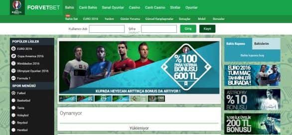 Forvetbet Giriş